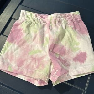 Tie dyed shorts